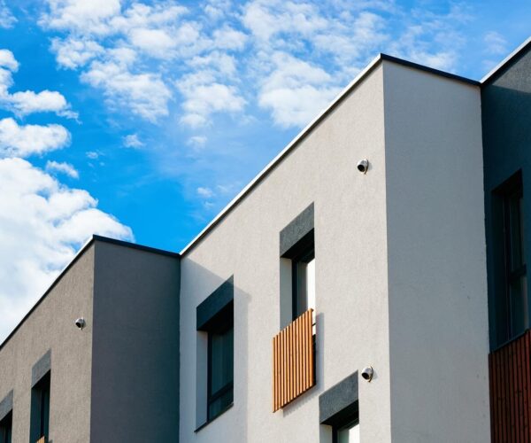Modern Apartment houses and homes residential buildings complex, real estate concept